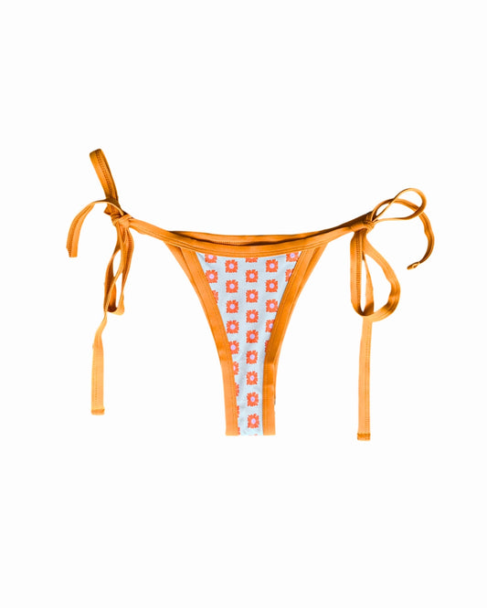 Bikini Samui con flores naranjas