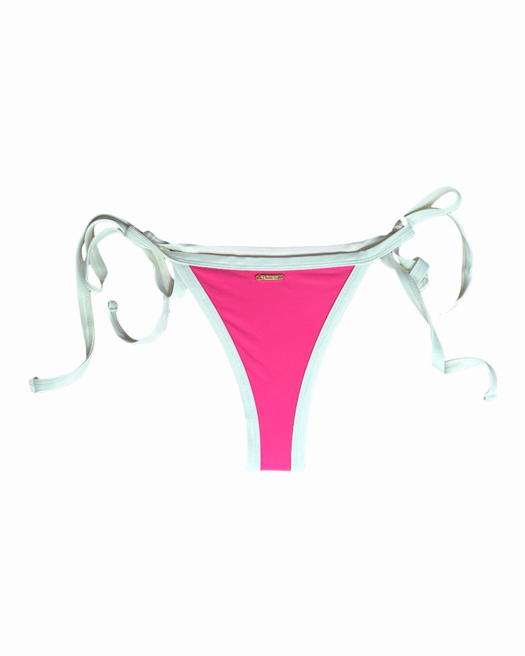 Lanta Set rosa con bordes blancos